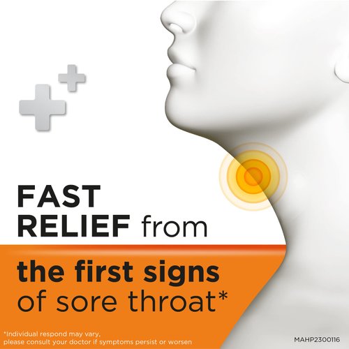 Strepsils Orange with Vitamin C Lozenges (4 boxes of 24 lozenges)