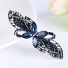 Women Retro Metal Hair Accessories Rhinestone Fancy Hair Clips Pins Butterfly Bow Style Hair Barrettes Spring Clip (Style 1)