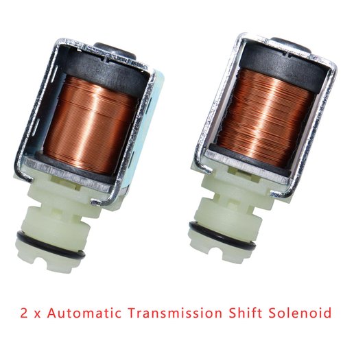 OSKYUO 4L60E 4L65E 4L70E Automatic Transmission Shift Solenoid Valve 24230298 2PCS Kit A 1-2 And B 2-3 Compatible with Chevrolet Avalanche C1500 Colorado GMC Buick Cadillac Escalade H3 Pontiac