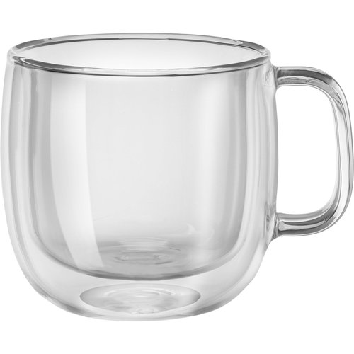 ZWILLING J.A. Henckels Cappuccino Glass Mug Set, Clear, 2-pc