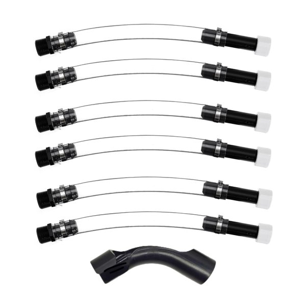 Fuel Filler Jug Hose for Fuel for Jegs Jugs for LC2 Jugs for Scribner Fuel Jugs 6PC with Hose Bender