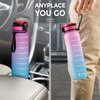 YOU GOT THIS LIVING Motivational Water Bottle with Time Marker, 32 oz Water Bottle, Sports Water Bottle with Spout, Achieve All-Day Hydration SpillProof, BPA FREE