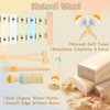 Baby Musical Instruments for Toddlers Montessori Toys, DUDUCOFU Wooden Musical Toys with 12 Pcs Percussion Instruments Early Learning Music Toys Gift for Kids Boys Girls