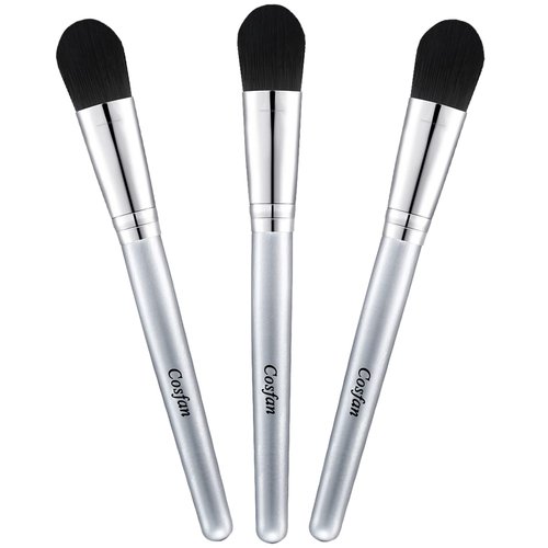 3 Pack Mask Brushes, Facial Mask Brush, Synthetic Bristle Foundation Makeup Brushes for Mud, Serum, Peel, Lotion and Facial Skin Care Products, Glycolic Peel Acidic Applicator Brush