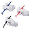 FOSHIO Vinyl Car Wrapping Flexible Micro Squeegee Curves Slot Tint Tool Set 3 in 1 with Different Hardness for Installing Vehicle Wraps and Auto Stickers