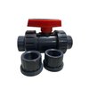 ERA True Union Ball Valve Sch 80 1" inch (2 Pack) Whit O-Ring and Threaded and Sockett Connections Easy to Use Lever