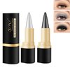 Rliolouo Ayky Long Wear Gel Eyeliner, Ayky Natural Black Eyeliner Cream, Long Lasting Gel Eyeliner Smudge Proof & Waterproof Eyeshadow, Glitter Eyeliner Pencil (2pcs)