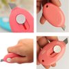 RJWKAZ Mini Utility Knives Box Cutter Retractable Letter Opener (Blue/Pink/White) 3PC
