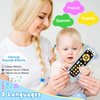 GUIGUZHJ Baby TV Remote Control Toy, Teether Toys for Baby 6-24 Months, Infant Music Toy with Sound, Melody and 3 Language English/French/Spanish, Early Development Toys for Toddlers 6 12 18 Month