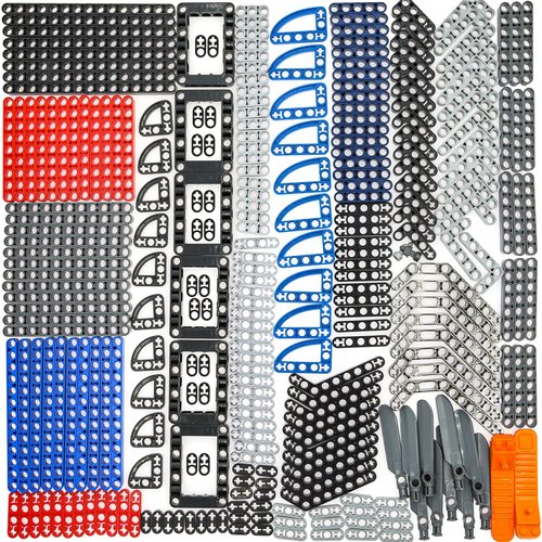 Domoni Technical Beam Frame Thin Axle Liftarm Set for Lego Kits 284 Pieces Robot Helicopter Propeller Moc Supplemental Brick Set