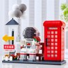 HJPLPXH Space Astronaut Micro Mini Building Block Set with Led Lighting Telephone Booth Kit Pen Holder Gifts for Adults and Kids (2188 Pieces)