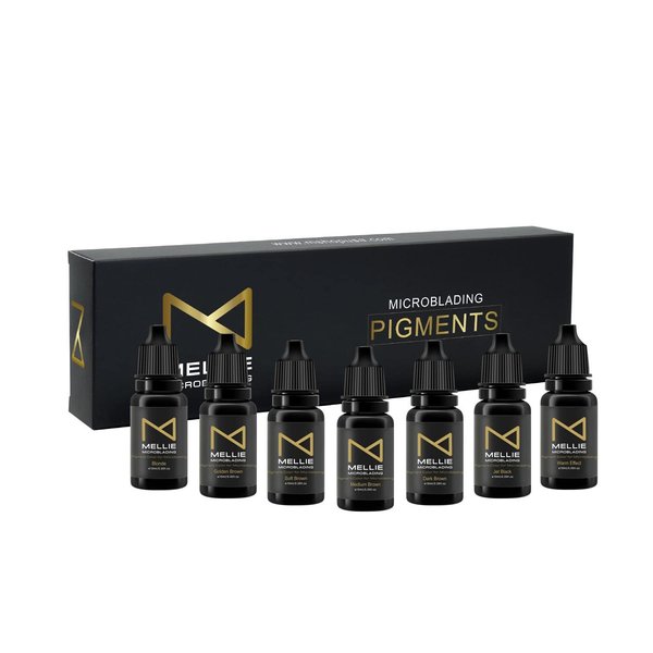 M | Microblading Medical Grade Pigment Ink Set – Set of 7 Colors | Professional Use Microblading Pigment Set FOR PROFESSIONALS ONLY
