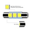 ZHOL SUPER BRIGHT White Vanity LED Light Bulbs Mirror Fuse Sun Visor 3-SMD 5050 Chips,6641F (A Pair)