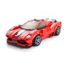 Block Builder Ferrari F8 Racing Car Building Block Set (306 Pieces). Racing Car Building Blocks for Kids and Adults