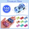 100 Pcs Mini Pull Back Cars Bulk Plastic Racing Vehicles Pull Back Car Friction Powered Small Racing Cars Playsets for Kids Birthday Christmas Classroom Prizes Goodie Bags Fillers Classroom Prizes