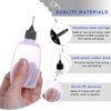 Augeny 3PCS Needle Tip Glue Bottle, 30ML Blunt Needle Tip Precision Applicator Oil Bottles with Funnel, Empty Applicator Glue Oiler Squeeze Bottle for for Glue Liquid Oil DIY Craft