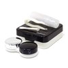 Honbay Fashion Travel Contact Lens Case Kit Mini Contact Lens Box with Mirror (Black)