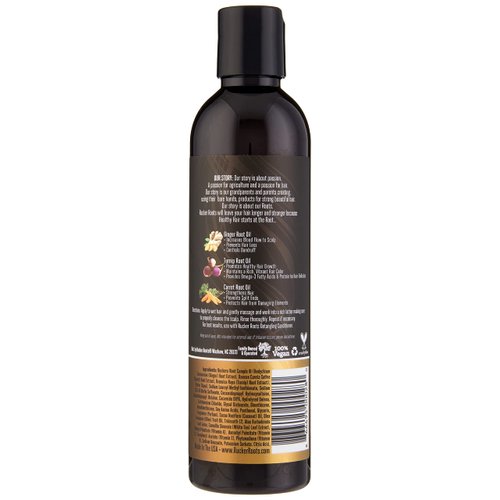 Rucker Roots Smoothing Sulfate Free Shampoo |Ginger, Turnip, Carrot Root Oils| For All Hair Types| Gentle Cleanser| Shea Butter| Argan Oil| Cocoa Seed Butter| Antioxidants