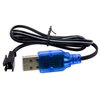 Blomiky 2 Pack 3.7V USB Charger Cable with SM-2P Plug Connector for Mini RC Amphibious Stunt Car Boat Trucks 3.7V Li-ion and Li-Po Battery / 3.7V USB 2
