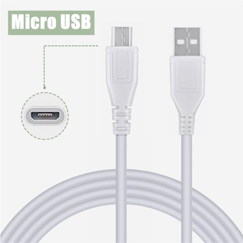 CJP-Geek 3.3ft White Micro USB to USB Cable Replacement for Sony Ericsson, Xperia, Ion, Advance, Tipo Dual, Acro/Motorola Rival, Devour, Droid 2 X Pro, Smartphone Mobile Cell Phone Data Sync Cord