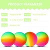 YNHFIFI Playground Ball, 8.5 Inch Rainbow Kickball for Kids Adults Indoor & Outdoor Dodgeball Handball Four Square Ball Schoolyard Game