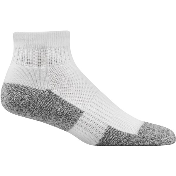 Dr. Comfort Diabetic Unisex No Show Socks, White, Medium