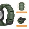 Fintie Watch Band Compatible with Suunto Core, Rubber Accessory Strap Replacement Wrist Sport Bands w/Metal Clasp Compatible with Suunto Core Smartwatch, Olive