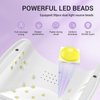 Melodysusie UV Nail Lamp, Plus30T UV Light for Gel Nails True 54W Professional Led Nail Dryer with 3 Timer, Smart Sensor, LCD Display, Detachable Tray Fast Curng Nail Art Tools Manicure Accessories
