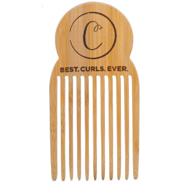 Controlled Chaos As Seen on Shark Tank Detangling Comb Hair Pick – Anti Static Bamboo Hair Pick for Thick Curly Hair, Long Tooth Detangler Wooden Comb for Men, Women & Kids