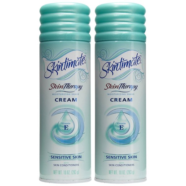 Skintimate Skin Therapy Moisturizing Shave Cream for Sensitive Skin - 10 oz - 2 pk