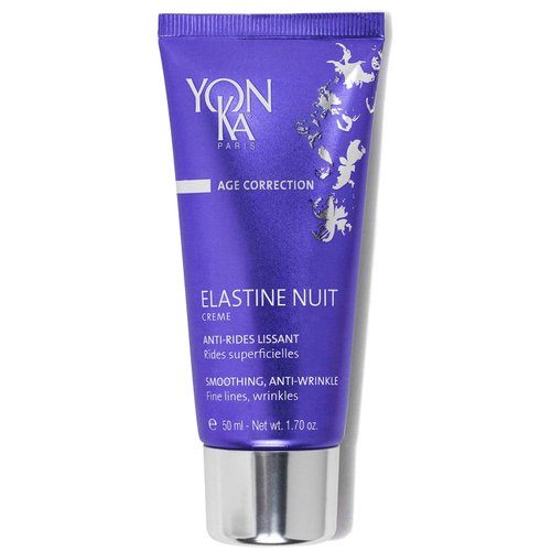 Yon-Ka Elastine Nuit Anti-Wrinkle Night Cream (50ml) Anti Aging Facial Moisturizer and Eye Cream, Soften Fine Lines and Wrinkles with Vitamin C and Elastin Peptides, Paraben-Free