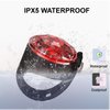 Yesbular 2-Pack dog collar lights for nighttime clip on, 3 modes dog leash light, 100% waterproof dog light clip. Durable Silicone Band dog lights for night walking(Red).