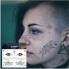 Ooopsiun Halloween Face Temporary Tattoos for Women Men Kids -Spider Bat Horror Fake Tattoo Stickers, Halloween Party Favors Supplies