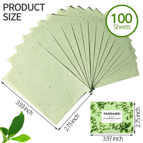 FANDAMEI Oil Blotting Sheets For Face, 600 Sheets Oil Blotting Papers For Face, Blotting Paper for Oily Skin, Oil Control Film, Oil Absorbing Sheets For Face, Oil Absorbing Tissues