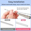 BQAN 2Pcs Nail Drill Bits Diamond Cuticle Removal Bit for Acrylic Nails Manicure Nail Prep and Nail Gel Polish Remover, 3/32" Shank