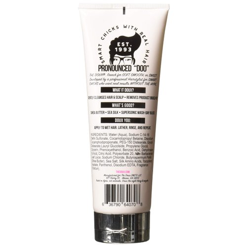 The Doux SUCKA FREE Moisturizing Shampoo - With Shea Butter - Shampoo For Color Treated Hair - Cleanse and Hydrate Hair