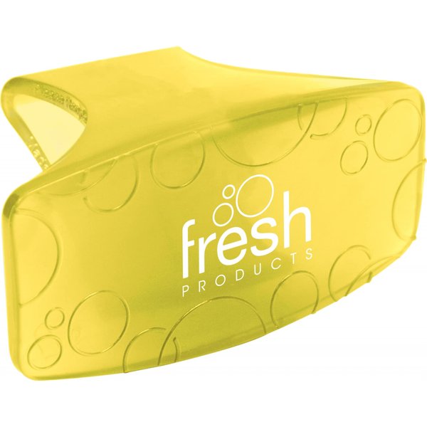 Fresh Products Eco Bowl Clip, Air Freshener, Toilet Freshener, Trash Freshener, Chemical-Free, Natural Oils, Discreet - Citrus, Yellow, Made In USA, 12pk