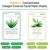 MEAROSA DESIGN Vitamin C Collagen Firming Essence Face Mask Beauty Facial Mask Sheet Mask Korea Skin Care Premium Quality (8 pack)