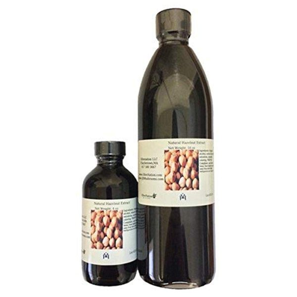OliveNation Hazelnut Extract, Rich Nutty Flavor for Cakes, Cookies, Ice Cream, PG Free, Non-GMO, Gluten-Free, Kosher, Vegan - 4 ounces