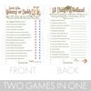 DISTINCTIVS Woodland Bear Baby Shower - All Things Woodland and Mommy or Daddy Matching Game (2 Game Bundle) - 20 Dual Sided Cards