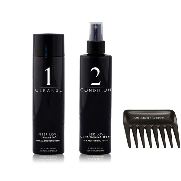 Jon Renau Synthetic Hair Care Kits (2 Piece 8 oz Bundle)