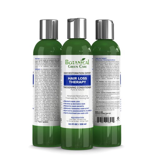 Botanical Green Care Conditioner for Hair Growth, Volumizing and Strengthening Thinning Hair - Color Safe