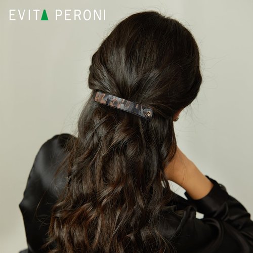 EVITA PERONI Medium Hair Barrettes For Women, French Hair Barrettes Clips for Women Thick Hair, Acetate Metal Clasp Hair Barrettes No Slip