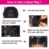 Amella Hair U Part Wig Human Hair Straight Bob Wigs For Black Women 10inch Brazilian Remy Hair Short Bob Human Hair Wigs Clip in U Part Wig Human Hair Extensions Natural Black Color