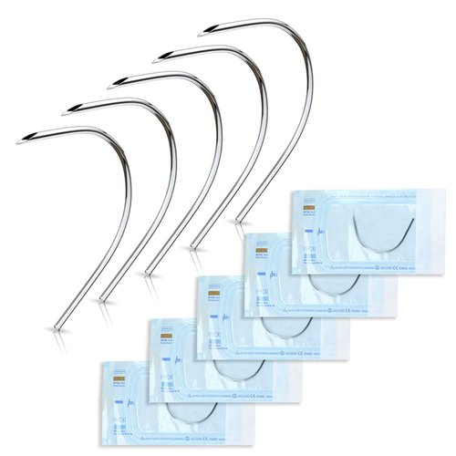 BodyJewelryOnline Curved Piercing Needles Perfect to pierce Ear Nose Belly Nipple Eyebrow Labret (14g (1.6 mm) Pack of 10)