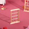 2pcs Mini Furniture Doll House Miniature Window Frame Model Decoration Windows Dollhouse Furniture