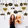 KatchOn, Happy New Year Hanging Swirls - Pack of 32 | NYE Decorations 2024 | New Years Eve Party Supplies 2024 | Happy New Year Decorations 2024 | New Years Hanging Decorations | Nye Decorations 2024