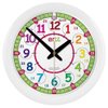 ertt Teaching Wall Clock - Learn The Time Wall Clock - Kids Analog Clock for Classroom, Playroom, Bedroom, Educational Room Decor - School Clock for Kids with Rainbow Face (29cm)