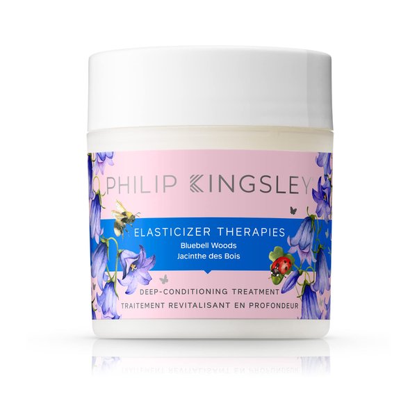 Elasticizer Therapies Bluebell Woods Deep-Conditioning Treatment Hair Mask Repair for Dry Damaged Curly Hair Hydrate Condition Strengthen Reduce Frizz Add Bounce Shine, 5.07 fl oz (150ml)