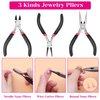 shynek Jewelry Making Kits for Adults, Jewelry Making Supplies Kit with Jewelry Making Tools, Earring Charms, Jewelry Wires, Jewelry Findings and Helping Hands for Jewelry Making and Repair